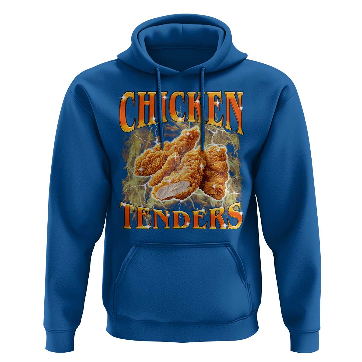 Funny Chicken Tenders Hoodie Funny Foodie Vintage 90s Bootleg Rap