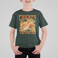 Funny Chicken Tenders T Shirt For Kid Funny Foodie Vintage 90s Bootleg Rap