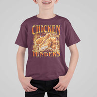 Funny Chicken Tenders T Shirt For Kid Funny Foodie Vintage 90s Bootleg Rap