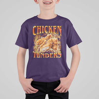 Funny Chicken Tenders T Shirt For Kid Funny Foodie Vintage 90s Bootleg Rap