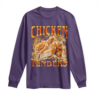 Funny Chicken Tenders Long Sleeve Shirt Funny Foodie Vintage 90s Bootleg Rap