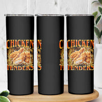 Funny Chicken Tenders Skinny Tumbler Funny Foodie Vintage 90s Bootleg Rap