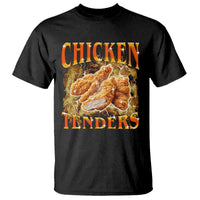 Funny Chicken Tenders T Shirt Funny Foodie Vintage 90s Bootleg Rap