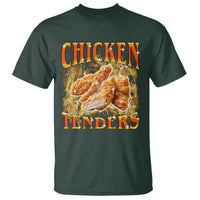 Funny Chicken Tenders T Shirt Funny Foodie Vintage 90s Bootleg Rap