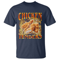 Funny Chicken Tenders T Shirt Funny Foodie Vintage 90s Bootleg Rap