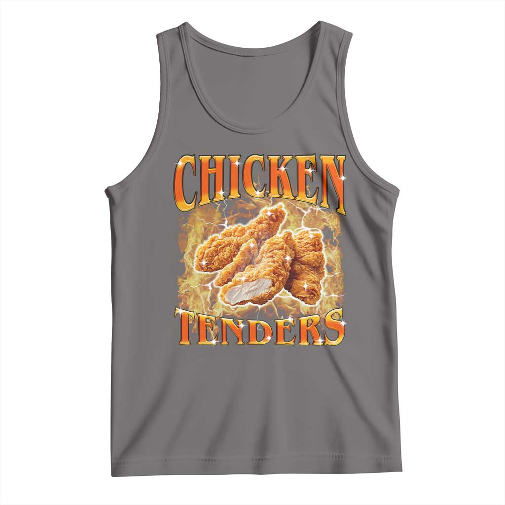 Funny Chicken Tenders Tank Top Funny Foodie Vintage 90s Bootleg Rap