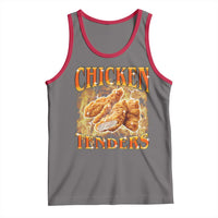 Funny Chicken Tenders Tank Top Funny Foodie Vintage 90s Bootleg Rap