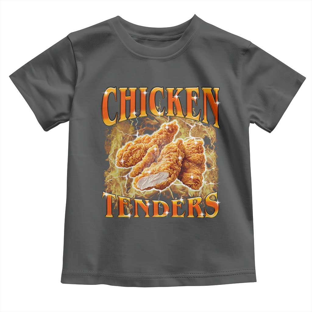 Funny Chicken Tenders Toddler T Shirt Funny Foodie Vintage 90s Bootleg Rap