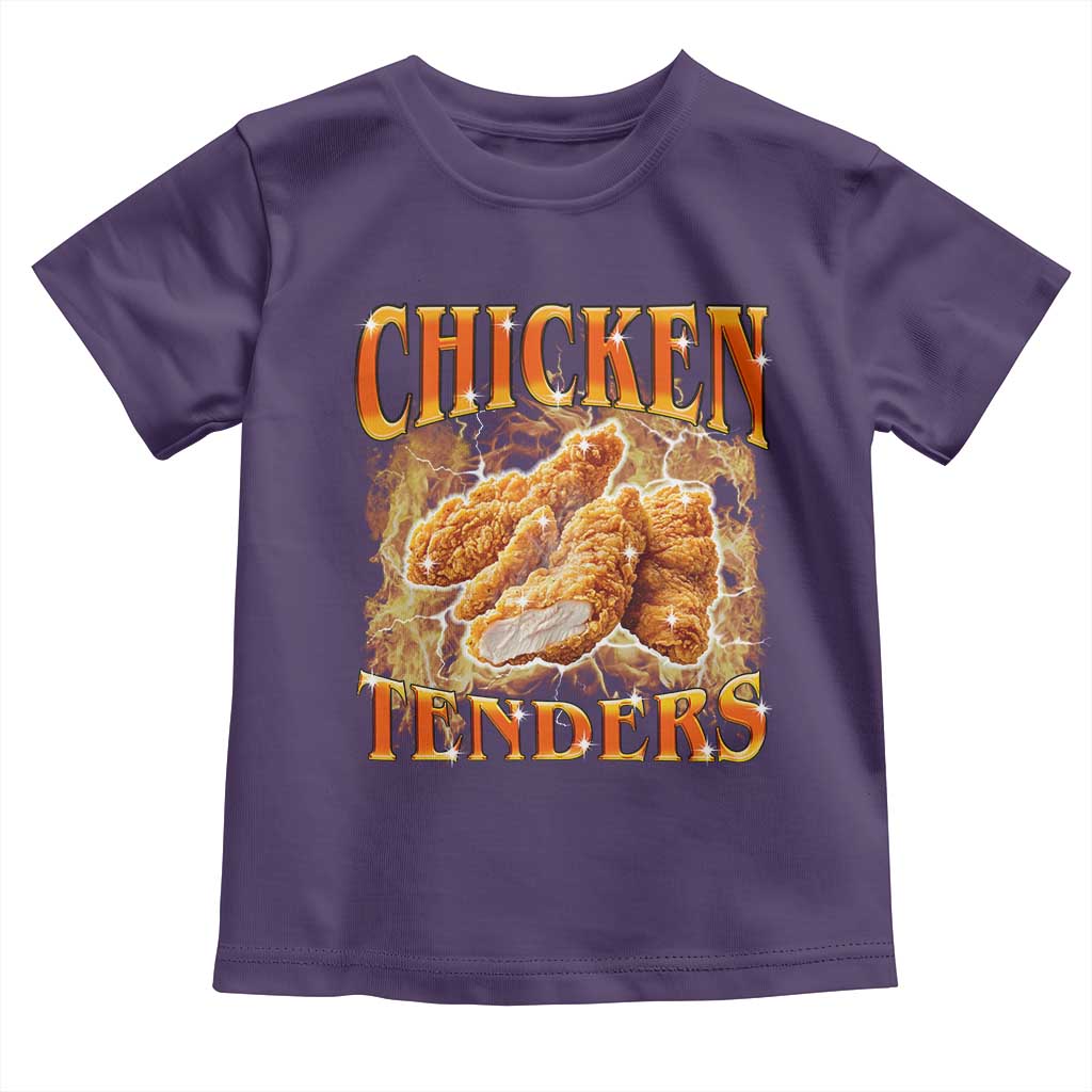 Funny Chicken Tenders Toddler T Shirt Funny Foodie Vintage 90s Bootleg Rap