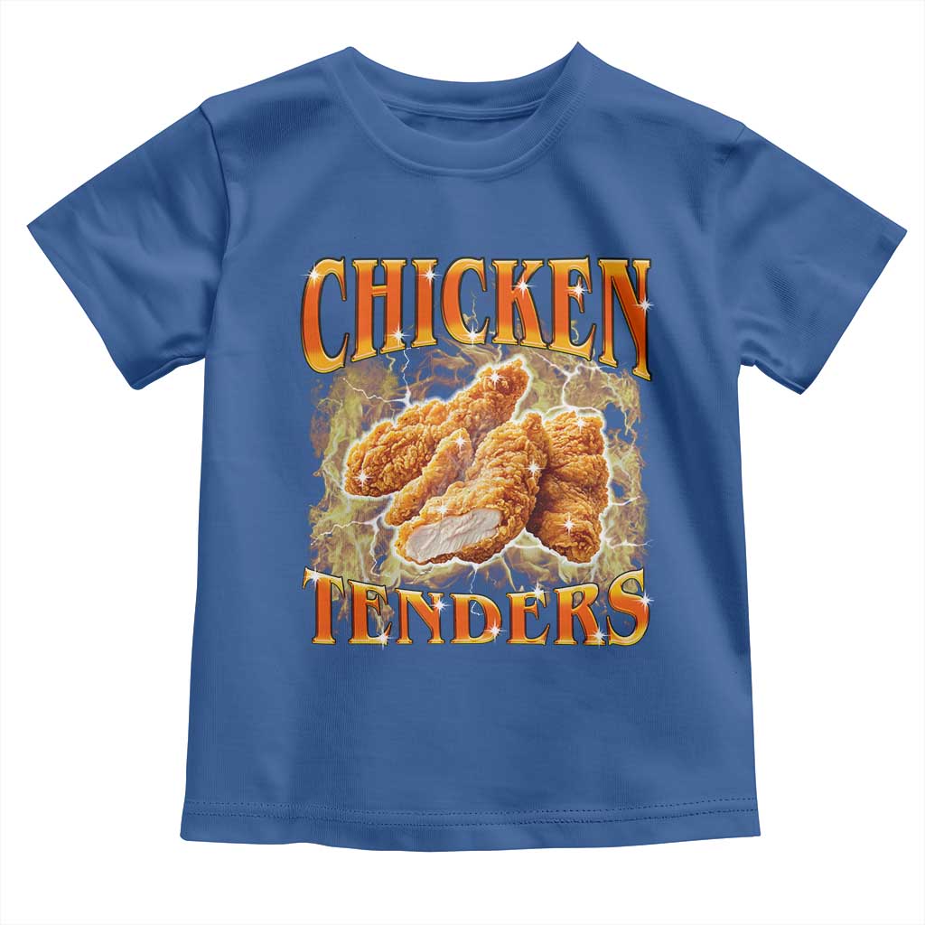 Funny Chicken Tenders Toddler T Shirt Funny Foodie Vintage 90s Bootleg Rap