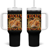 Funny Chicken Tenders Tumbler With Handle Funny Foodie Vintage 90s Bootleg Rap