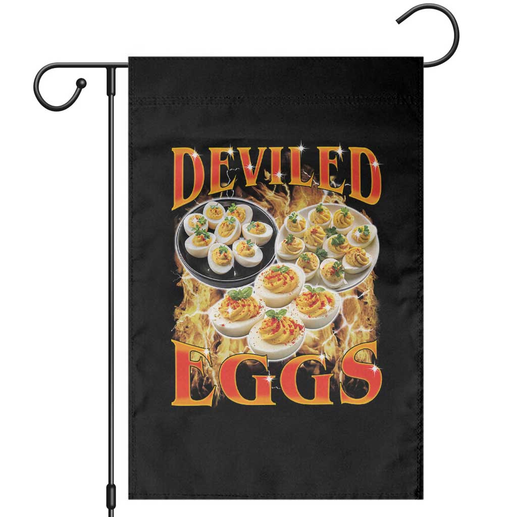 Deviled Eggs Garden Flag Vintage 90s Thanksgiving Funny Foodie Bootleg Graphic