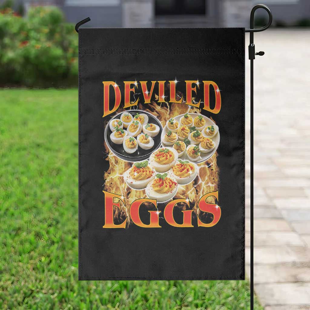 Deviled Eggs Garden Flag Vintage 90s Thanksgiving Funny Foodie Bootleg Graphic