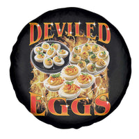 Deviled Eggs Spare Tire Cover Vintage 90s Thanksgiving Funny Foodie Bootleg Graphic