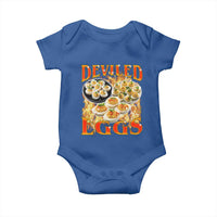 Deviled Eggs Baby Onesie Vintage 90s Thanksgiving Funny Foodie Bootleg Graphic