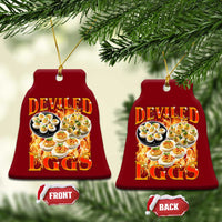 Deviled Eggs Ceramic Ornament Vintage 90s Thanksgiving Funny Foodie Bootleg Graphic