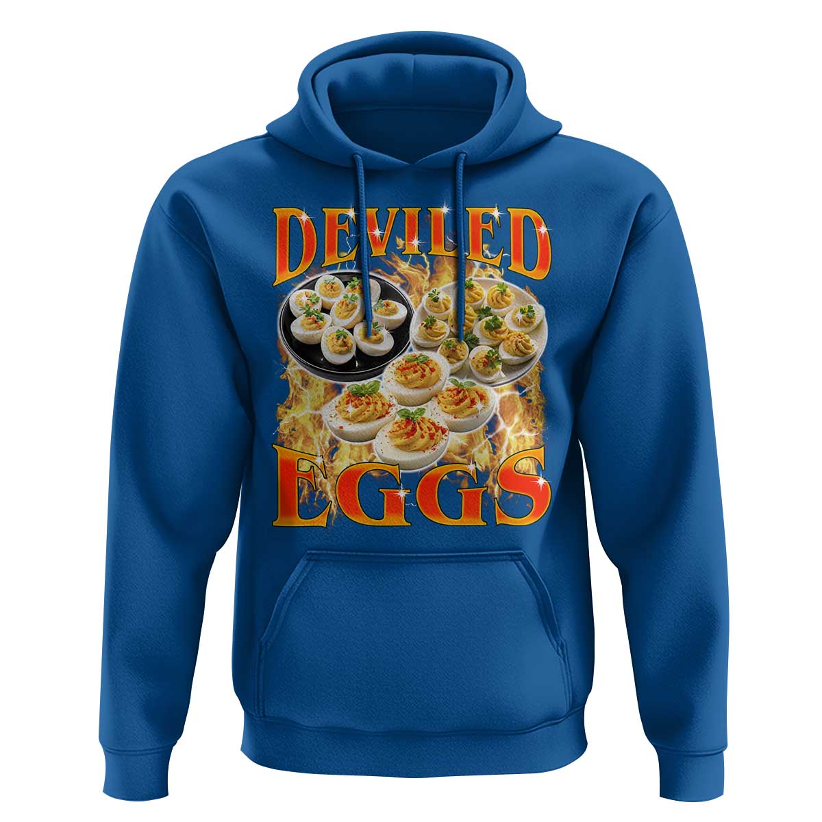 Deviled Eggs Hoodie Vintage 90s Thanksgiving Funny Foodie Bootleg Graphic