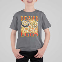 Deviled Eggs T Shirt For Kid Vintage 90s Thanksgiving Funny Foodie Bootleg Graphic