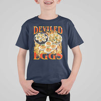 Deviled Eggs T Shirt For Kid Vintage 90s Thanksgiving Funny Foodie Bootleg Graphic