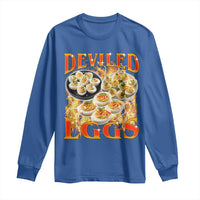 Deviled Eggs Long Sleeve Shirt Vintage 90s Thanksgiving Funny Foodie Bootleg Graphic