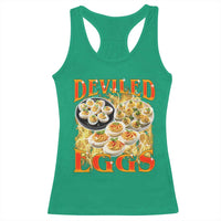 Deviled Eggs Racerback Tank Top Vintage 90s Thanksgiving Funny Foodie Bootleg Graphic