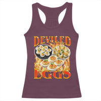 Deviled Eggs Racerback Tank Top Vintage 90s Thanksgiving Funny Foodie Bootleg Graphic