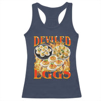 Deviled Eggs Racerback Tank Top Vintage 90s Thanksgiving Funny Foodie Bootleg Graphic