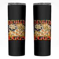 Deviled Eggs Skinny Tumbler Vintage 90s Thanksgiving Funny Foodie Bootleg Graphic