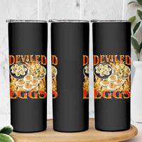 Deviled Eggs Skinny Tumbler Vintage 90s Thanksgiving Funny Foodie Bootleg Graphic