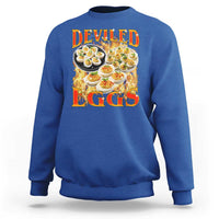 Deviled Eggs Sweatshirt Vintage 90s Thanksgiving Funny Foodie Bootleg Graphic