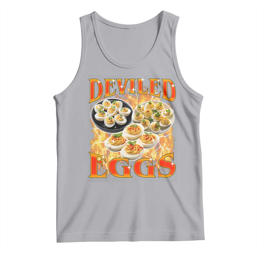 Deviled Eggs Tank Top Vintage 90s Thanksgiving Funny Foodie Bootleg Graphic