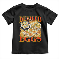 Deviled Eggs Toddler T Shirt Vintage 90s Thanksgiving Funny Foodie Bootleg Graphic