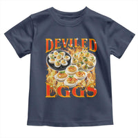 Deviled Eggs Toddler T Shirt Vintage 90s Thanksgiving Funny Foodie Bootleg Graphic