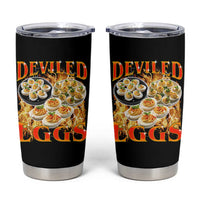 Deviled Eggs Tumbler Cup Vintage 90s Thanksgiving Funny Foodie Bootleg Graphic