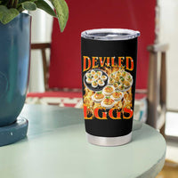 Deviled Eggs Tumbler Cup Vintage 90s Thanksgiving Funny Foodie Bootleg Graphic