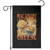 Macaroni And Cheese Meme Garden Flag Vintage 90s Style Funny Foodie Bootleg Graphic