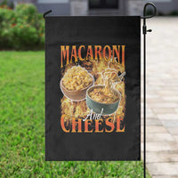Macaroni And Cheese Meme Garden Flag Vintage 90s Style Funny Foodie Bootleg Graphic