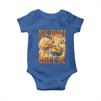 Macaroni And Cheese Meme Baby Onesie Vintage 90s Style Funny Foodie Bootleg Graphic