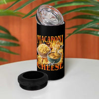 Macaroni And Cheese Meme 4 in 1 Can Cooler Tumbler Vintage 90s Style Funny Foodie Bootleg Graphic