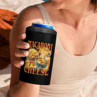 Macaroni And Cheese Meme 4 in 1 Can Cooler Tumbler Vintage 90s Style Funny Foodie Bootleg Graphic