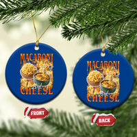 Macaroni And Cheese Meme Ceramic Ornament Vintage 90s Style Funny Foodie Bootleg Graphic