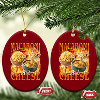 Macaroni And Cheese Meme Ceramic Ornament Vintage 90s Style Funny Foodie Bootleg Graphic