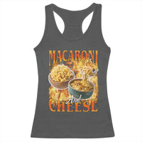 Macaroni And Cheese Meme Racerback Tank Top Vintage 90s Style Funny Foodie Bootleg Graphic