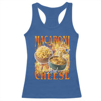 Macaroni And Cheese Meme Racerback Tank Top Vintage 90s Style Funny Foodie Bootleg Graphic