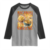 Macaroni And Cheese Meme Raglan Shirt Vintage 90s Style Funny Foodie Bootleg Graphic