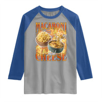 Macaroni And Cheese Meme Raglan Shirt Vintage 90s Style Funny Foodie Bootleg Graphic