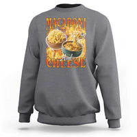 Macaroni And Cheese Meme Sweatshirt Vintage 90s Style Funny Foodie Bootleg Graphic