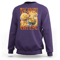 Macaroni And Cheese Meme Sweatshirt Vintage 90s Style Funny Foodie Bootleg Graphic