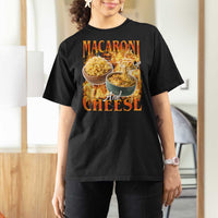 Macaroni And Cheese Meme T Shirt For Women Vintage 90s Style Funny Foodie Bootleg Graphic