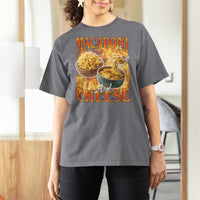 Macaroni And Cheese Meme T Shirt For Women Vintage 90s Style Funny Foodie Bootleg Graphic
